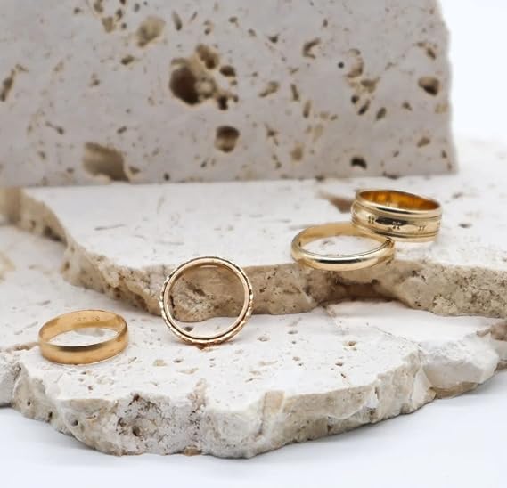 Photo Props Travertine Stone Riser Fragments for Display set 3 pieces