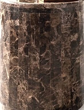 Dark Emprador Marble Side Table