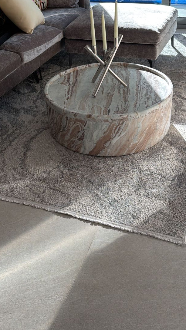 Natural Fantasia Brown Marble Coffee Table