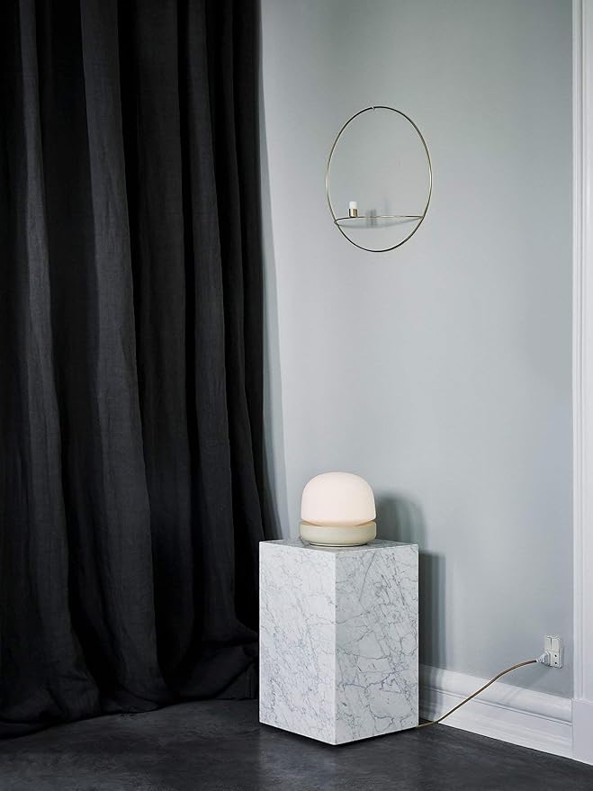 Natural Carara Marble Side Plinth