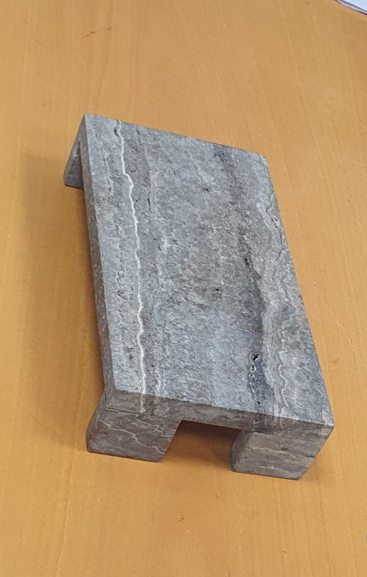 Natural Silver Travertine Marble Riser Stand