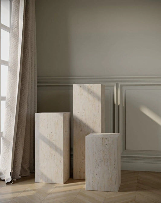 Zelda Travertine Plinth