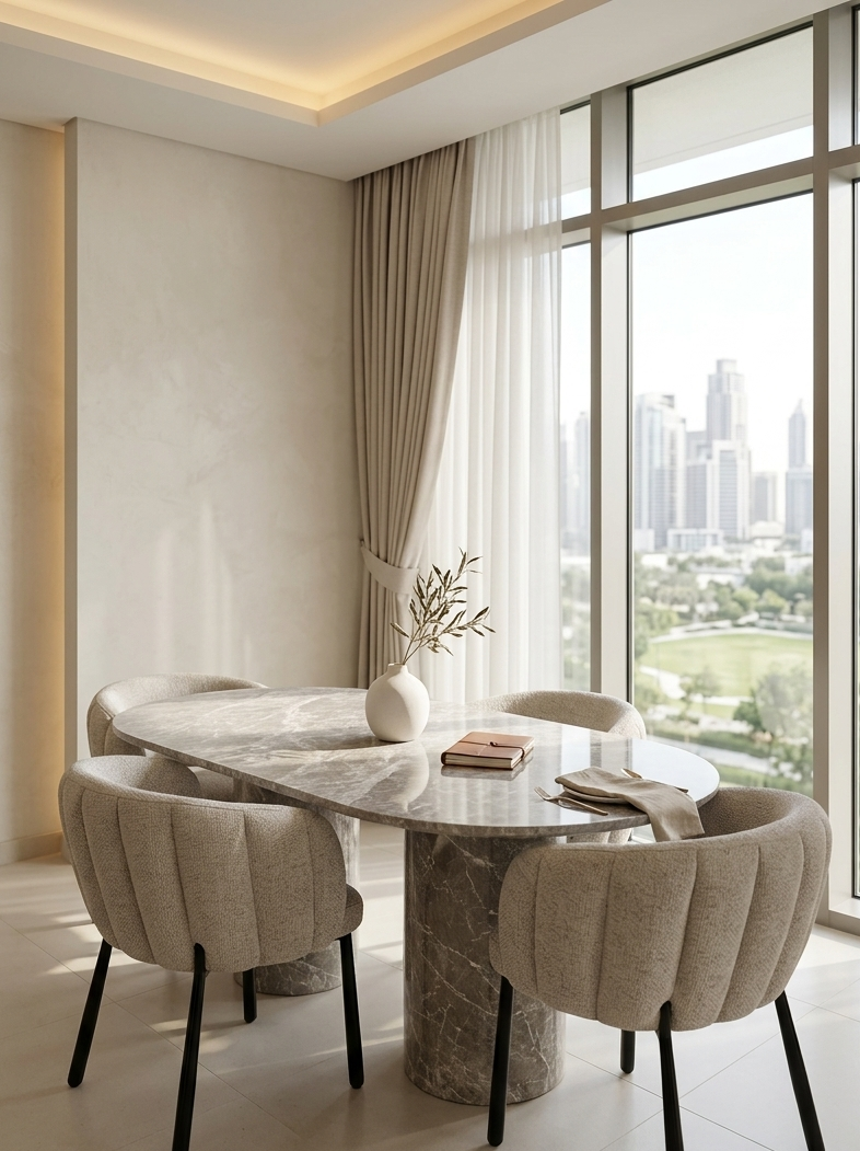 Natural Fiorde Basco Marble Dinning Table