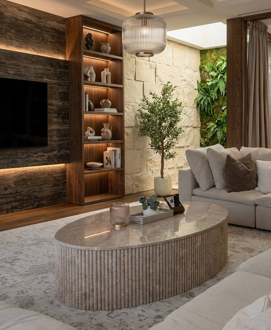 Classic Fantasy Fluted Coffee Table