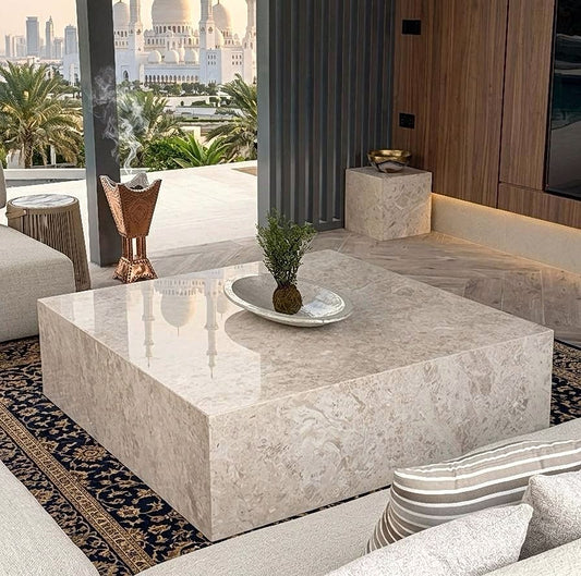 Natural Beige Coffee Table