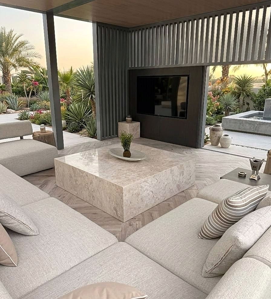 Natural Beige Coffee Table