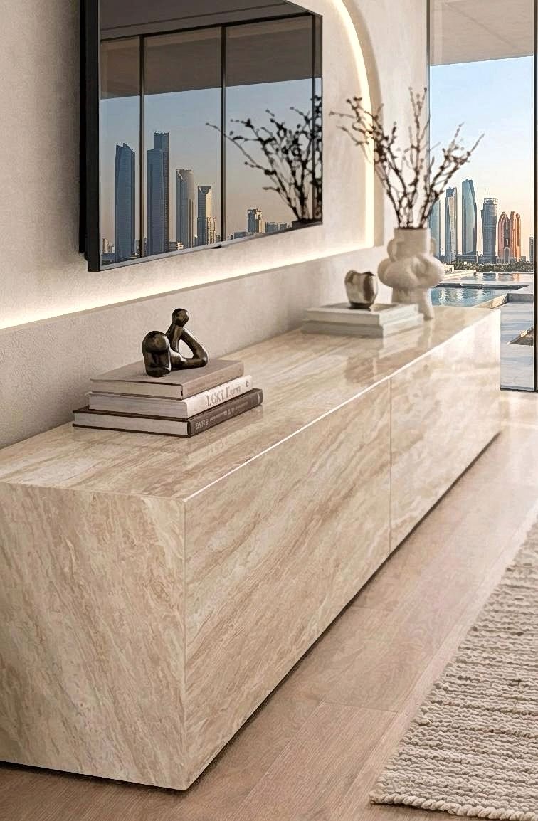 TV Unit Travertine