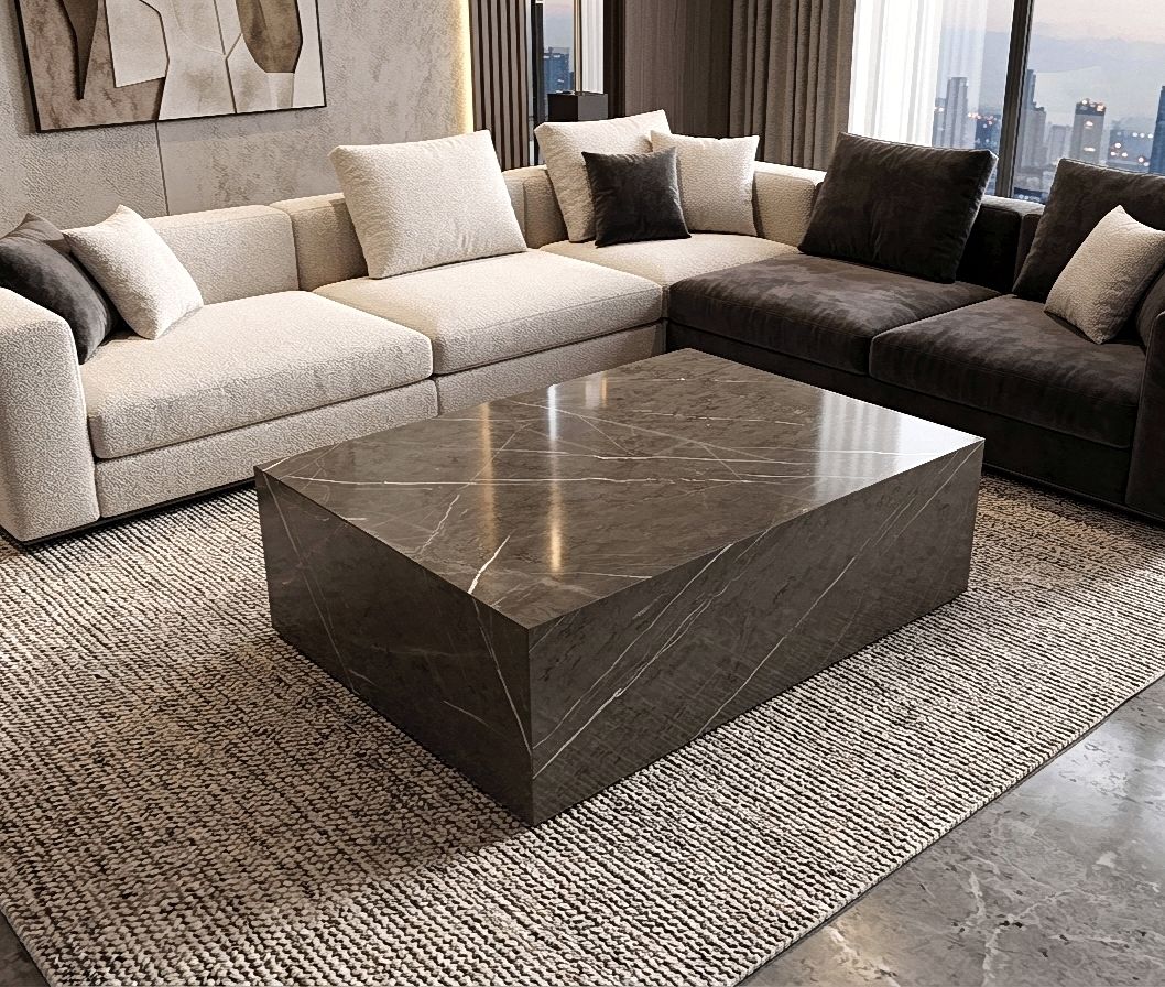 Armani Grey Rectangle Coffee Table