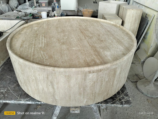 Travertine Polished Coffee Table