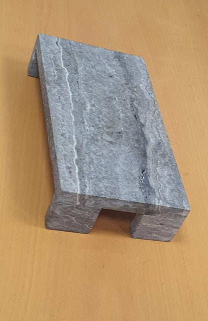 Natural Silver Travertine Marble Riser Stand