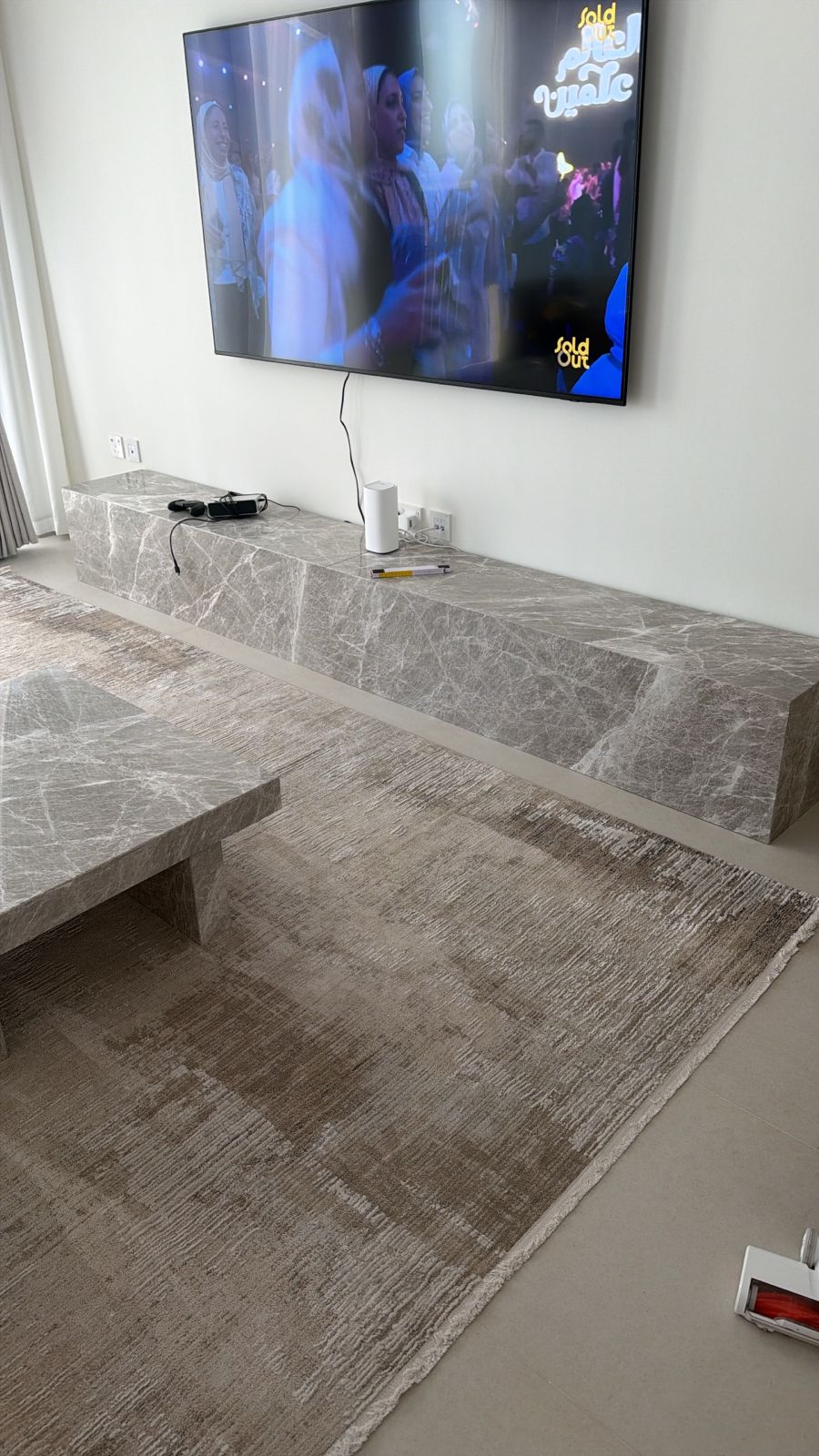 Natural Fiorde Basco Marble TV unit
