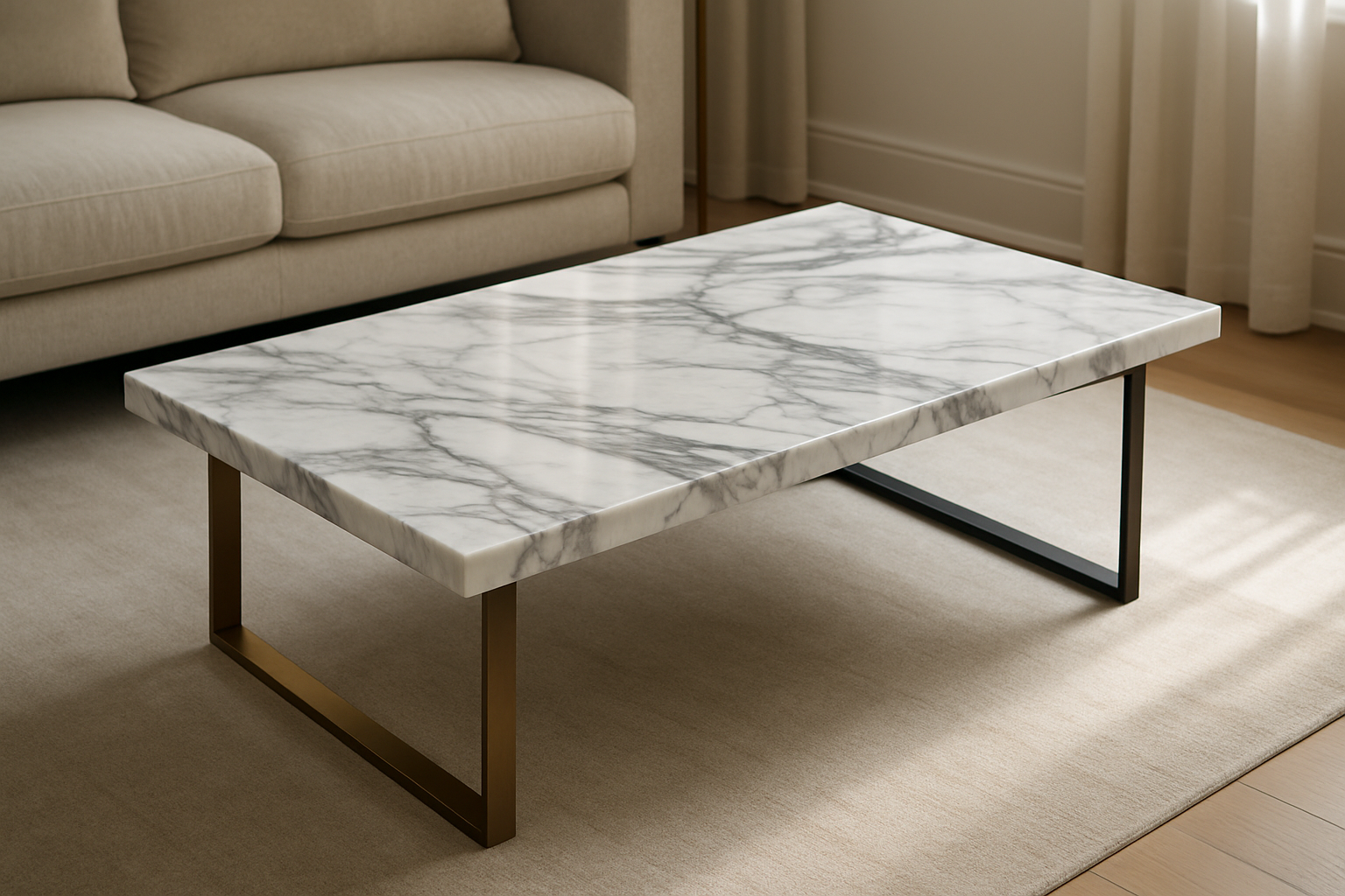 marble coffee table